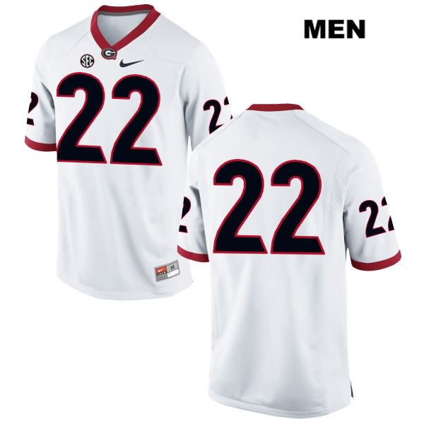 Georgia Bulldogs Men's Nate McBride #22 NCAA No Name Authentic White Nike Stitched College Football Jersey FHA2756OO